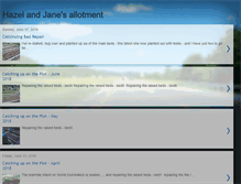 Tablet Screenshot of hazelandjanesallotment.blogspot.com