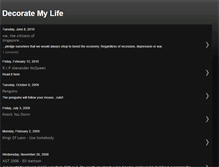 Tablet Screenshot of decoratemylife.blogspot.com