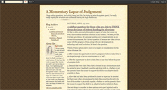 Desktop Screenshot of momentarylapseofjudgement.blogspot.com