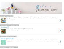 Tablet Screenshot of blumenbotschaft.blogspot.com