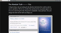 Desktop Screenshot of absolutetruth613.blogspot.com
