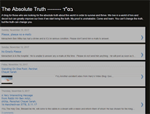 Tablet Screenshot of absolutetruth613.blogspot.com