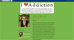 Desktop Screenshot of iloveaddiction.blogspot.com