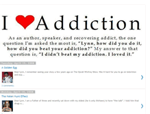 Tablet Screenshot of iloveaddiction.blogspot.com