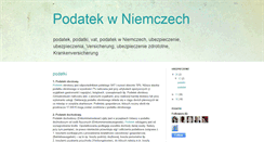 Desktop Screenshot of podatek-w-niemczech.blogspot.com