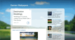 Desktop Screenshot of damienwallpapers.blogspot.com