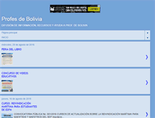 Tablet Screenshot of profesdebolivia.blogspot.com