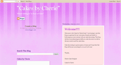 Desktop Screenshot of cakesbycherie.blogspot.com