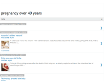 Tablet Screenshot of pregnancyover40years.blogspot.com