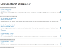 Tablet Screenshot of lakewoodranchchiropractor.blogspot.com
