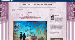 Desktop Screenshot of mirandasscrapwereldtje.blogspot.com