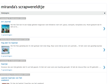 Tablet Screenshot of mirandasscrapwereldtje.blogspot.com