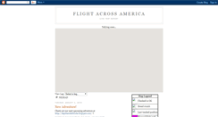 Desktop Screenshot of flightacrossamerica.blogspot.com