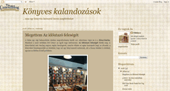 Desktop Screenshot of konyveskalandozasok.blogspot.com