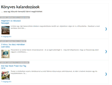 Tablet Screenshot of konyveskalandozasok.blogspot.com