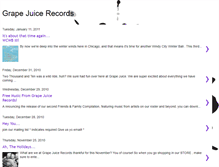 Tablet Screenshot of grapejuicerecords.blogspot.com