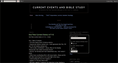 Desktop Screenshot of currenteventsandbiblestudy.blogspot.com