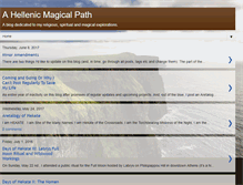Tablet Screenshot of hellenicmagicalpath.blogspot.com