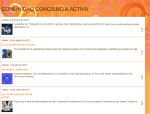 Tablet Screenshot of comunidadconcienciaactiva.blogspot.com