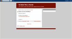 Desktop Screenshot of omundodababel.blogspot.com