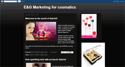 Desktop Screenshot of eandgmarketingforcosmatics.blogspot.com