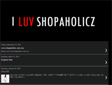 Tablet Screenshot of iluvshopaholicz.blogspot.com