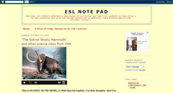 Desktop Screenshot of eslnotepad.blogspot.com