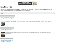 Tablet Screenshot of eslnotepad.blogspot.com