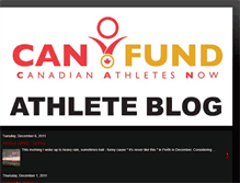 Tablet Screenshot of canfundathletes.blogspot.com