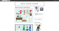 Desktop Screenshot of dollfrompaper.blogspot.com