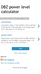 Mobile Screenshot of dbzpowerlevelcalculator.blogspot.com
