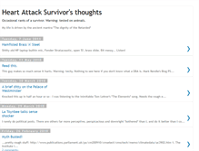 Tablet Screenshot of heartattacksurvivorsthoughts.blogspot.com