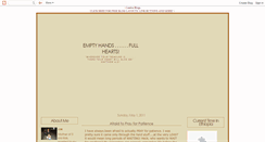 Desktop Screenshot of emptyhandsfullhearts.blogspot.com