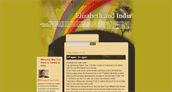 Desktop Screenshot of elizabethandindia.blogspot.com