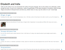 Tablet Screenshot of elizabethandindia.blogspot.com