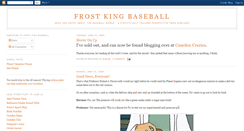 Desktop Screenshot of frostkingbaseball.blogspot.com