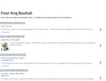 Tablet Screenshot of frostkingbaseball.blogspot.com