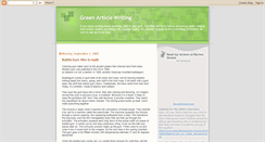 Desktop Screenshot of greenarticlewriting.blogspot.com