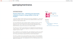 Desktop Screenshot of apemploymentnews.blogspot.com