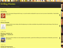 Tablet Screenshot of elblogpreciso.blogspot.com