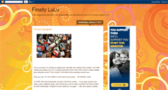 Desktop Screenshot of finallylulu.blogspot.com