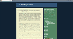 Desktop Screenshot of kcwebprogrammers.blogspot.com