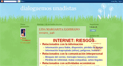 Desktop Screenshot of dialoguemosunadistas.blogspot.com