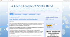 Desktop Screenshot of lllofsouthbend.blogspot.com