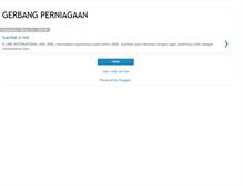 Tablet Screenshot of gerbangperniagaan.blogspot.com