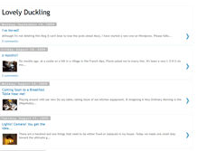Tablet Screenshot of lovely-duckling.blogspot.com