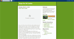 Desktop Screenshot of hopeforsrilanka.blogspot.com