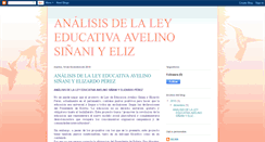 Desktop Screenshot of anlisisdelaleyeducativaavelino.blogspot.com
