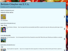 Tablet Screenshot of betaniacriacoesemeva.blogspot.com