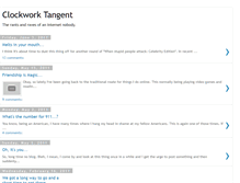 Tablet Screenshot of clockworktangent.blogspot.com